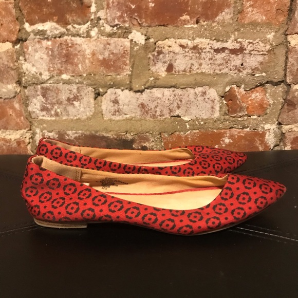 Red + Black Old Navy Flats - Picture 5 of 7